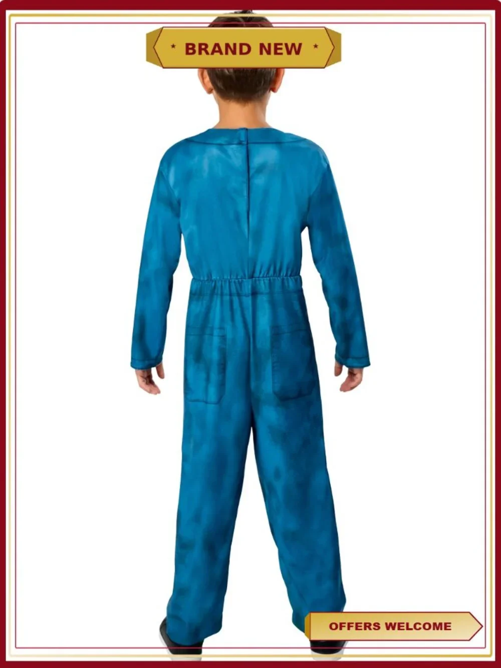Michael Myers Halloween Costume Kids Boys Size L Jumpsuit Mask Horror